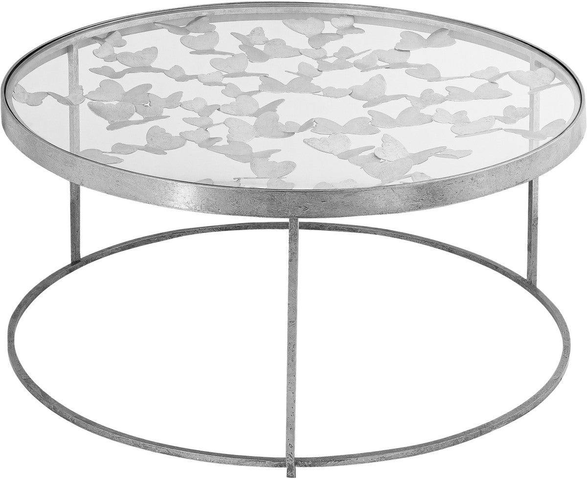 Meridian Furniture Butterfly Silver Coffee Table