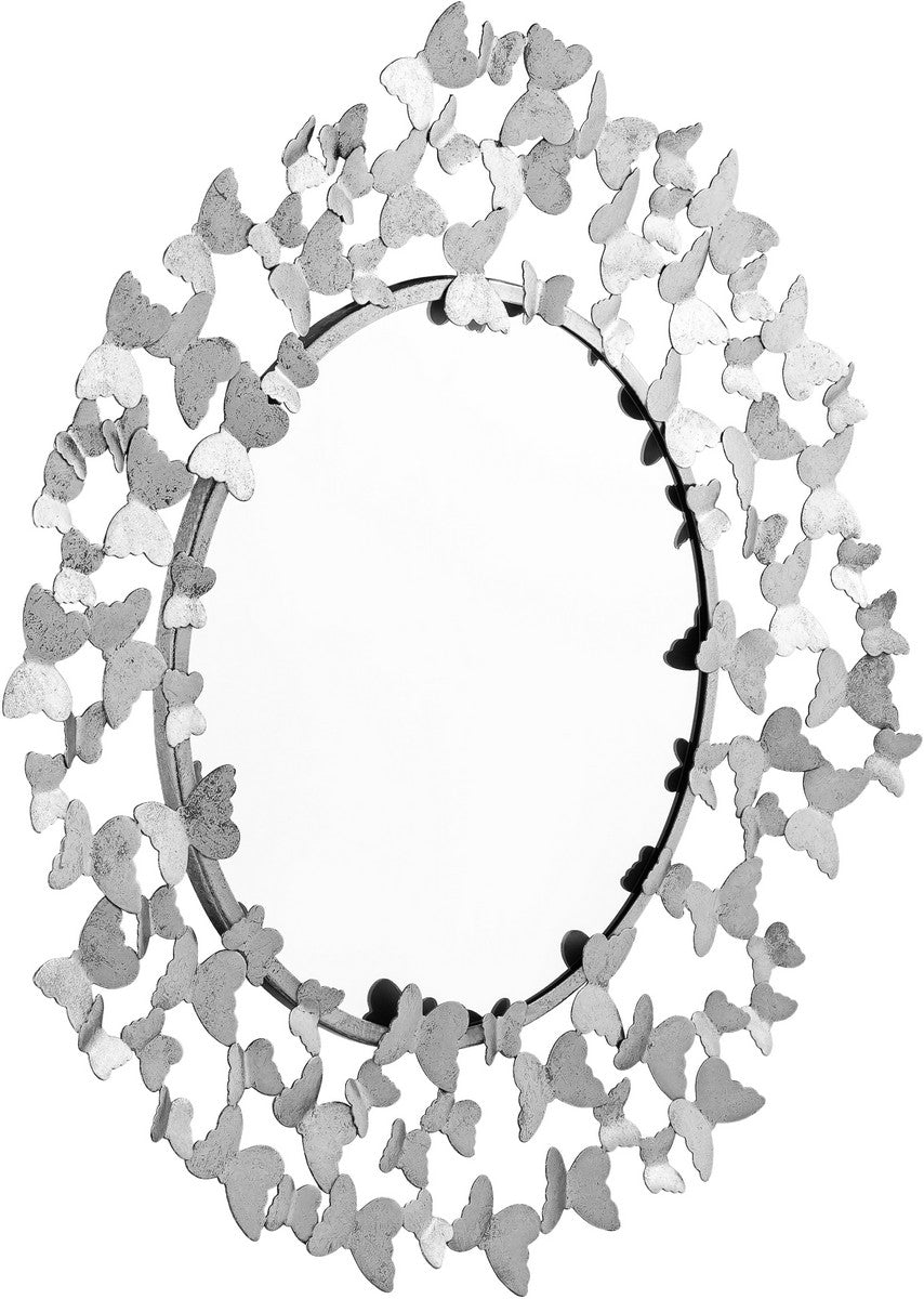 Meridian Furniture Butterfly Silver Mirror