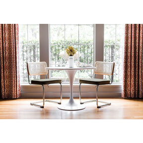 Edloe Finch Nora Dining Chair in Olive Velvet, Set of 2