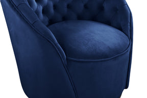 Meridian Furniture Alessio Navy Velvet Accent Chair