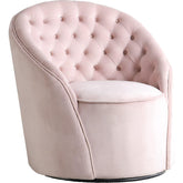 Meridian Furniture Alessio Pink Velvet Accent ChairMeridian Furniture - Accent Chair - Minimal And Modern - 1