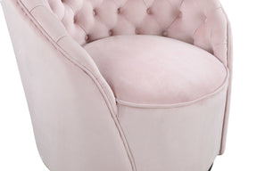 Meridian Furniture Alessio Pink Velvet Accent Chair