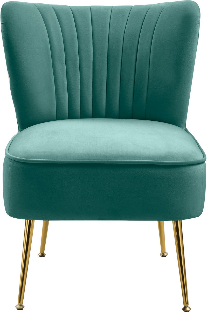Meridian Furniture Tess Mint Velvet Accent Chair - Set of 2