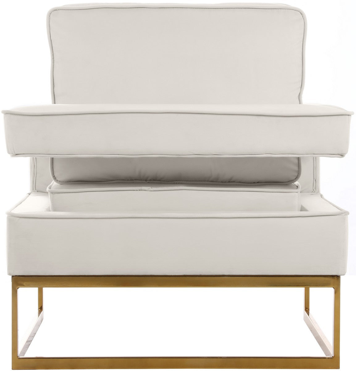 Meridian Furniture Noah Cream Velvet Accent Chair