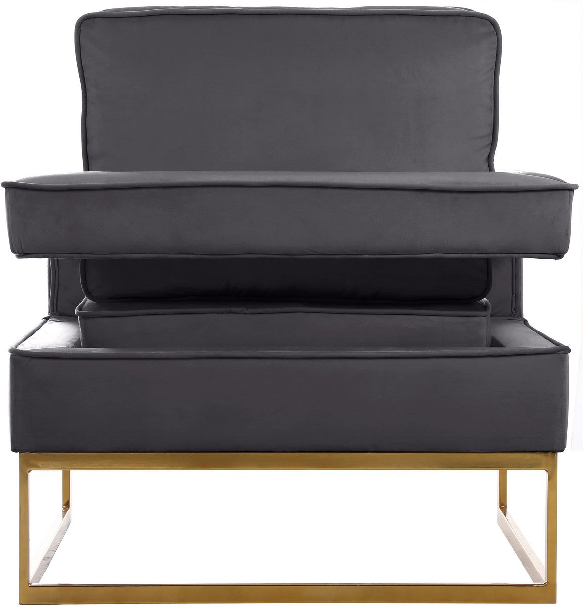 Meridian Furniture Noah Grey Velvet Accent Chair