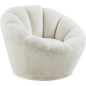 Meridian Furniture Dream White Faux Sheepskin Fur Accent ChairMeridian Furniture - Accent Chair - Minimal And Modern - 1