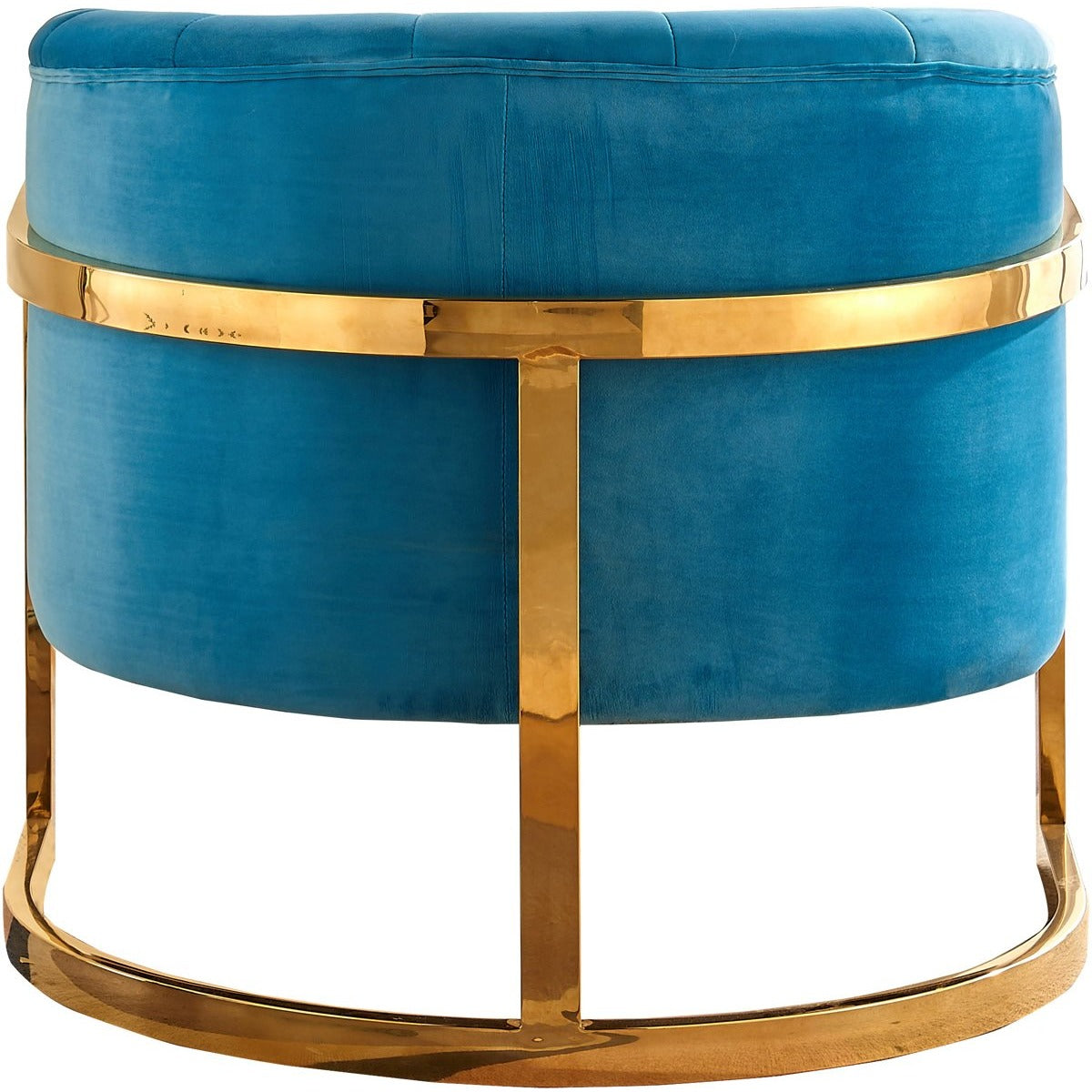 Meridian Furniture Carter Aqua Velvet Accent Chair-Minimal & Modern