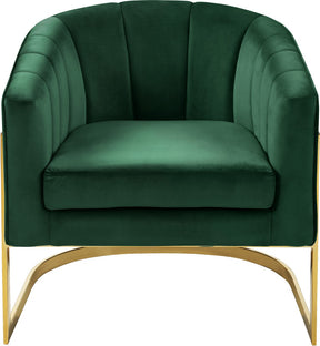 Meridian Furniture Carter Green Velvet Accent Chair