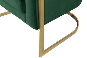 Meridian Furniture Carter Green Velvet Accent Chair