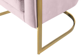 Meridian Furniture Carter Pink Velvet Accent Chair
