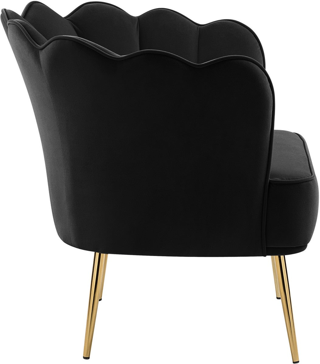 Meridian Furniture Jester Black Velvet Accent Chair