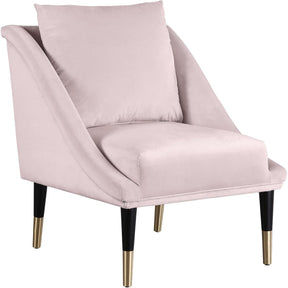 Meridian Furniture Elegante Pink Velvet Accent ChairMeridian Furniture - Accent Chair - Minimal And Modern - 1