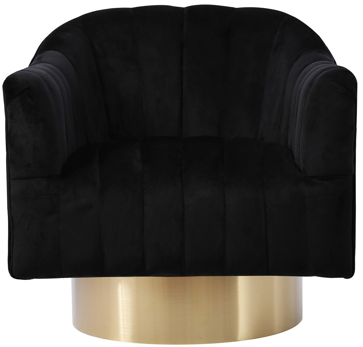 Meridian Furniture Farrah Black Velvet Accent Chair