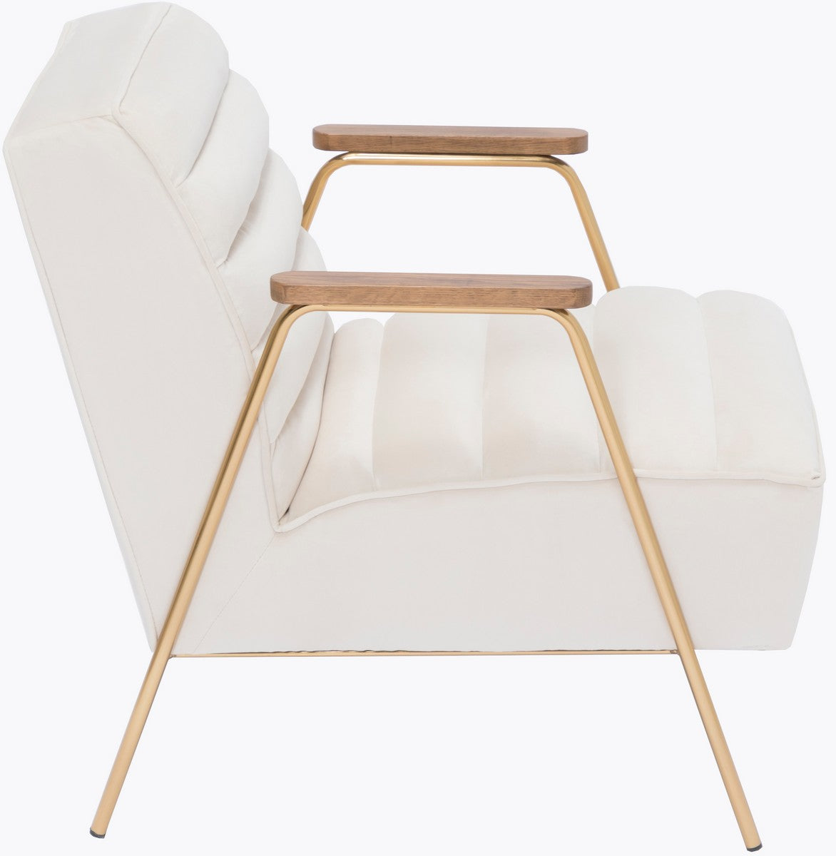 Meridian Furniture Woodford Cream Velvet Accent Chair