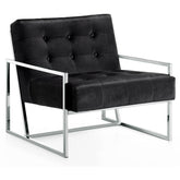 Meridian Furniture Alexis Black Velvet Accent ChairMeridian Furniture - Accent Chair - Minimal And Modern - 1