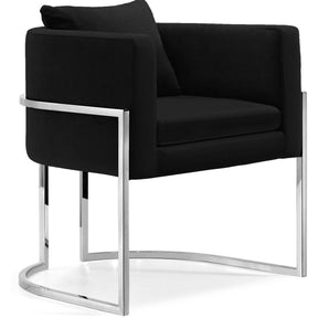 Meridian Furniture Pippa Black Velvet Accent ChairMeridian Furniture - Accent Chair - Minimal And Modern - 1