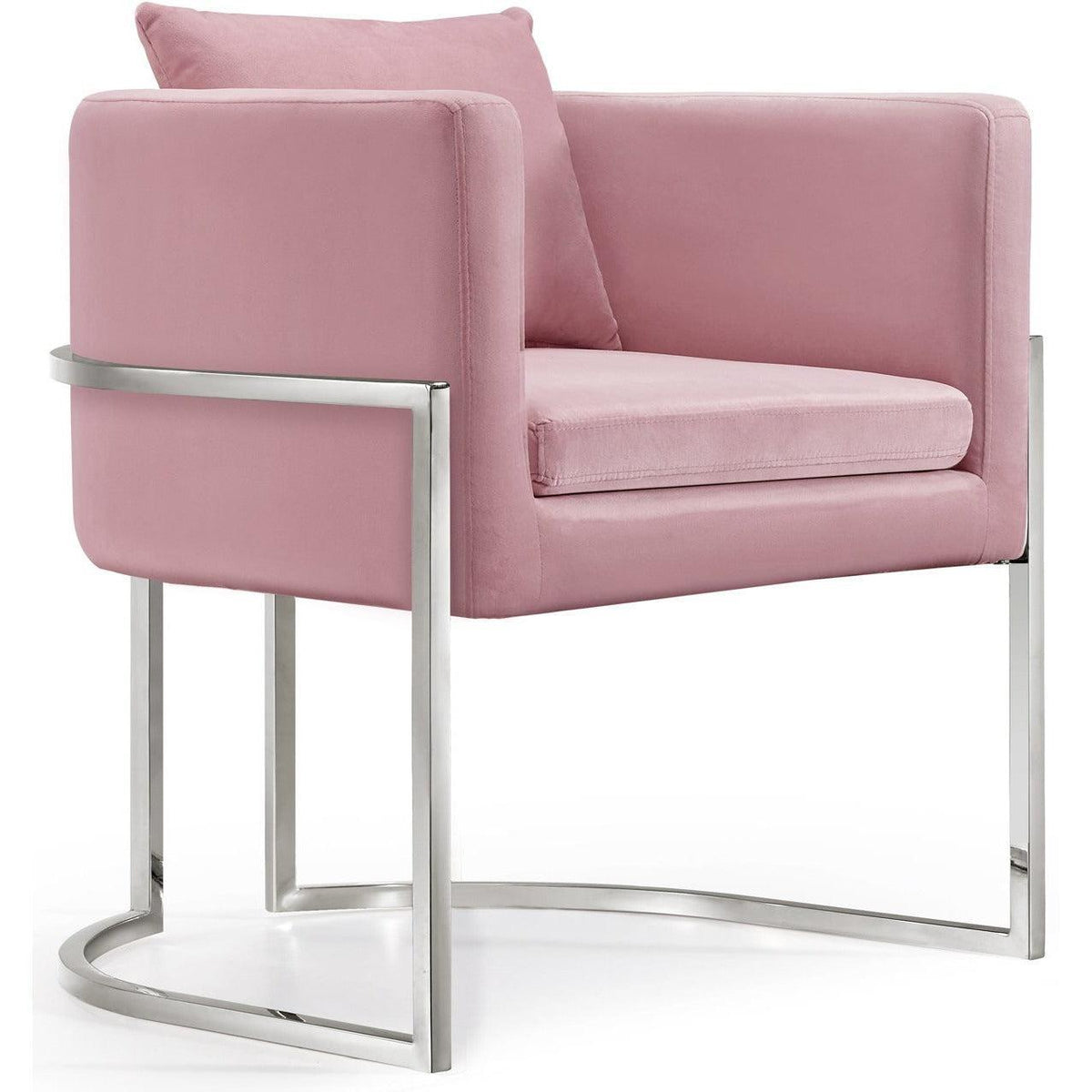 Meridian Furniture Pippa Pink Velvet Accent ChairMeridian Furniture - Accent Chair - Minimal And Modern - 1