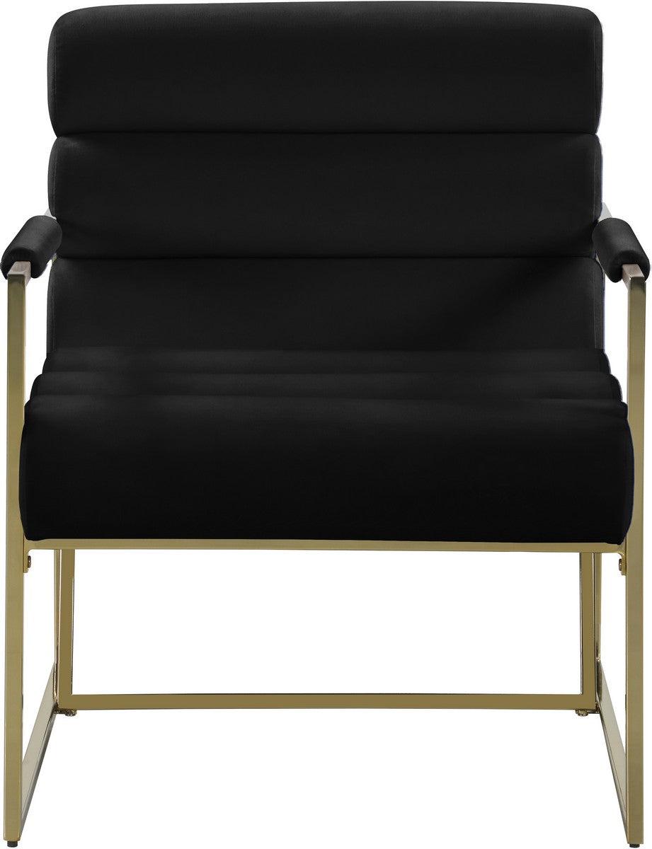 Meridian Furniture Zayne Black Velvet Accent Chair