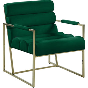 Meridian Furniture Zayne Green Velvet Accent ChairMeridian Furniture - Accent Chair - Minimal And Modern - 1