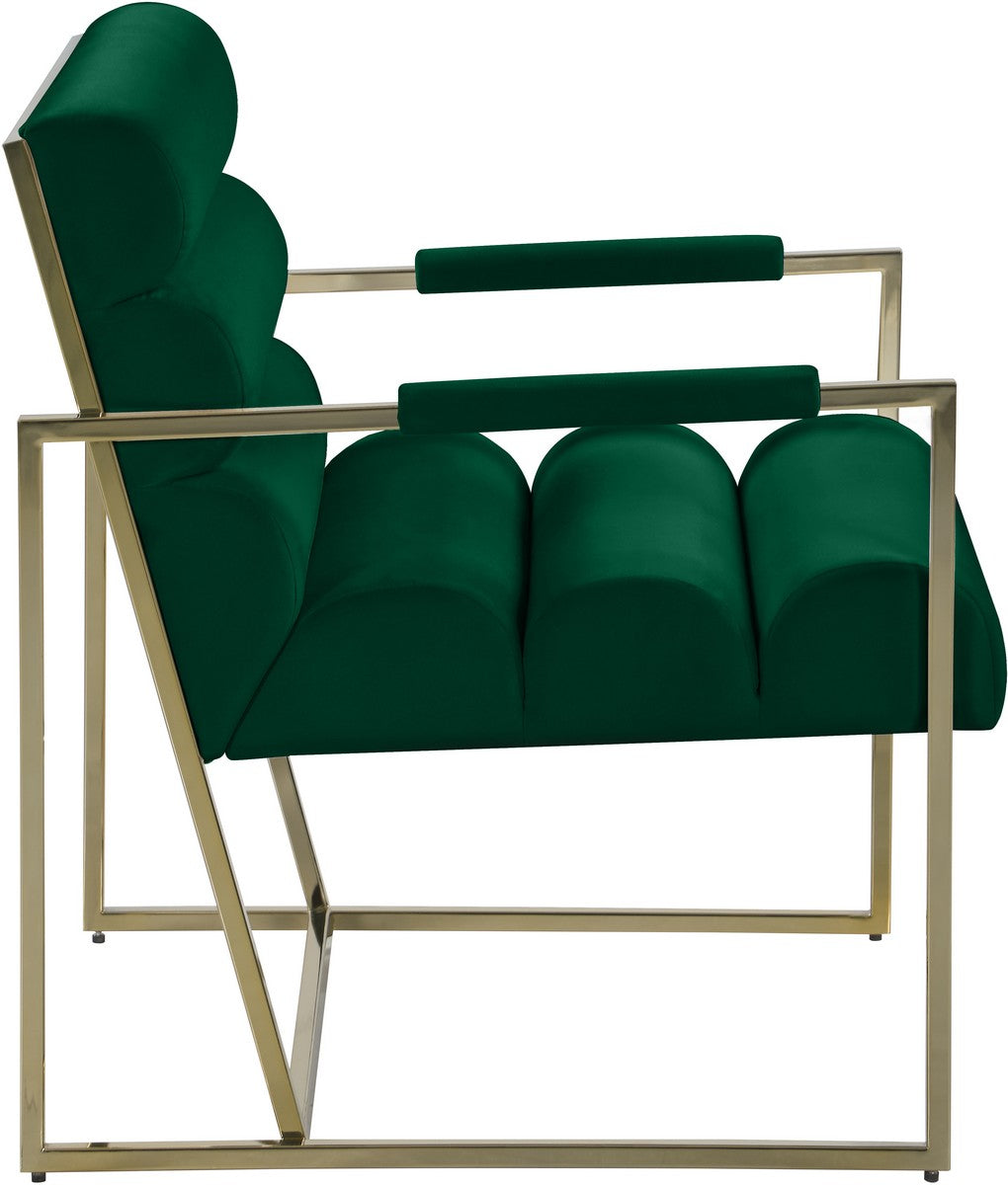Meridian Furniture Zayne Green Velvet Accent Chair
