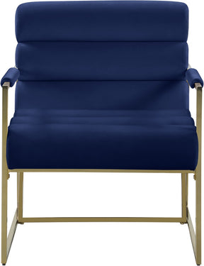 Meridian Furniture Zayne Navy Velvet Accent Chair