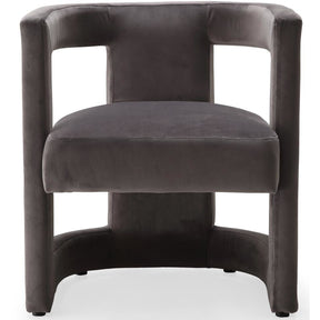 Meridian Furniture Blair Grey Velvet Accent Chair-Minimal & Modern