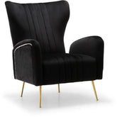 Meridian Furniture Opera Black Velvet Accent ChairMeridian Furniture - Accent Chair - Minimal And Modern - 1