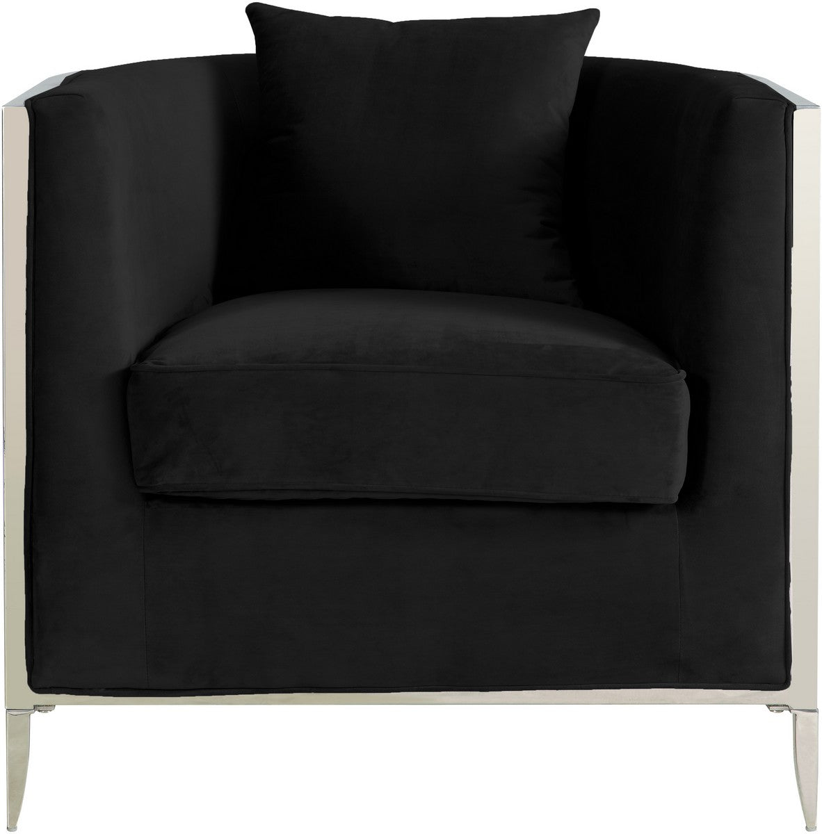 Meridian Furniture Circa Black Velvet Accent Chair