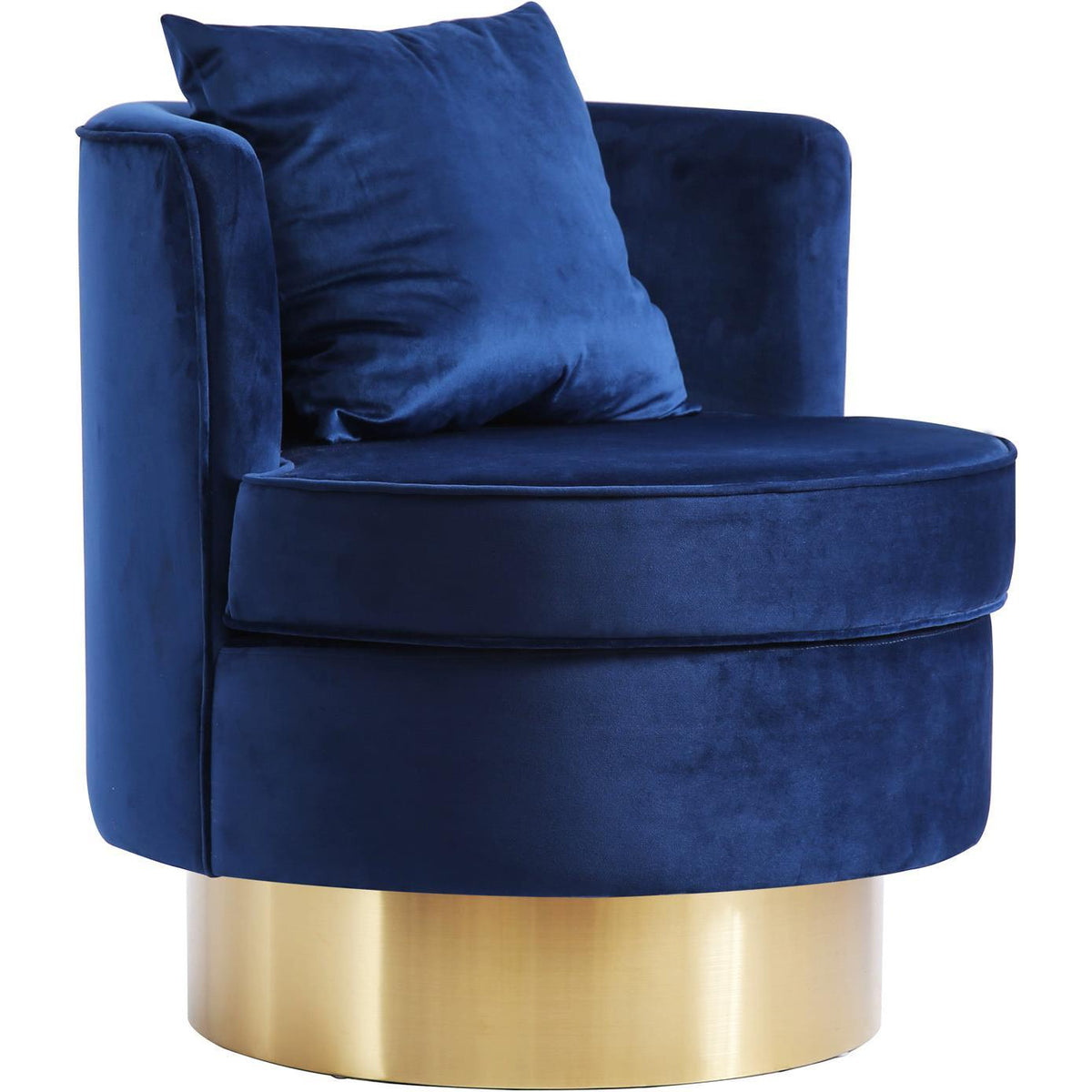Meridian Furniture Kendra Navy Velvet Accent ChairMeridian Furniture - Accent Chair - Minimal And Modern - 1