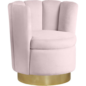 Meridian Furniture Lily Pink Velvet Accent ChairMeridian Furniture - Accent Chair - Minimal And Modern - 1