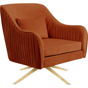 Meridian Furniture Paloma Cognac Velvet Accent ChairMeridian Furniture - Accent Chair - Minimal And Modern - 1