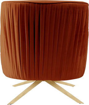 Meridian Furniture Paloma Cognac Velvet Accent Chair