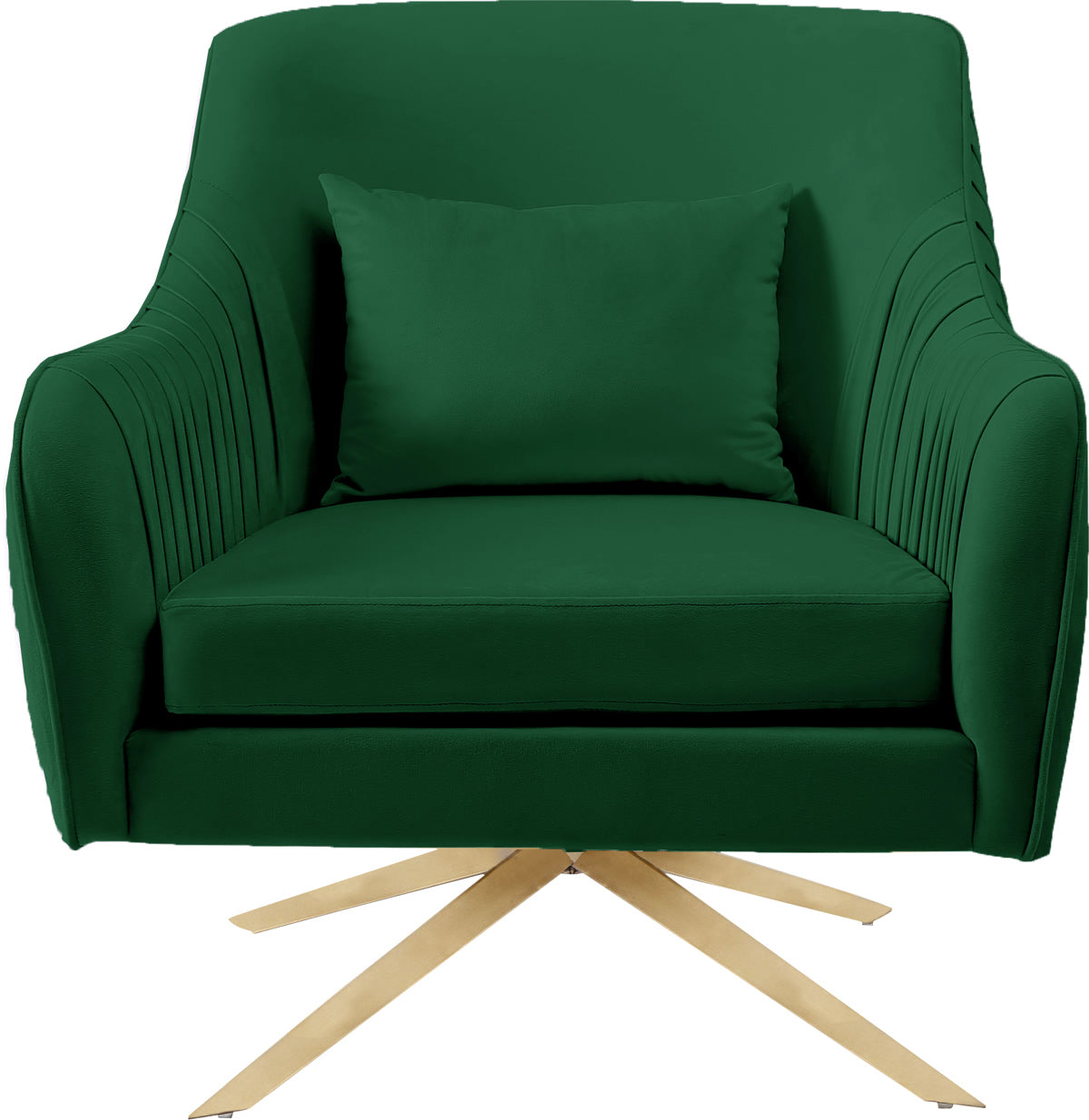 Meridian Furniture Paloma Green Velvet Accent Chair