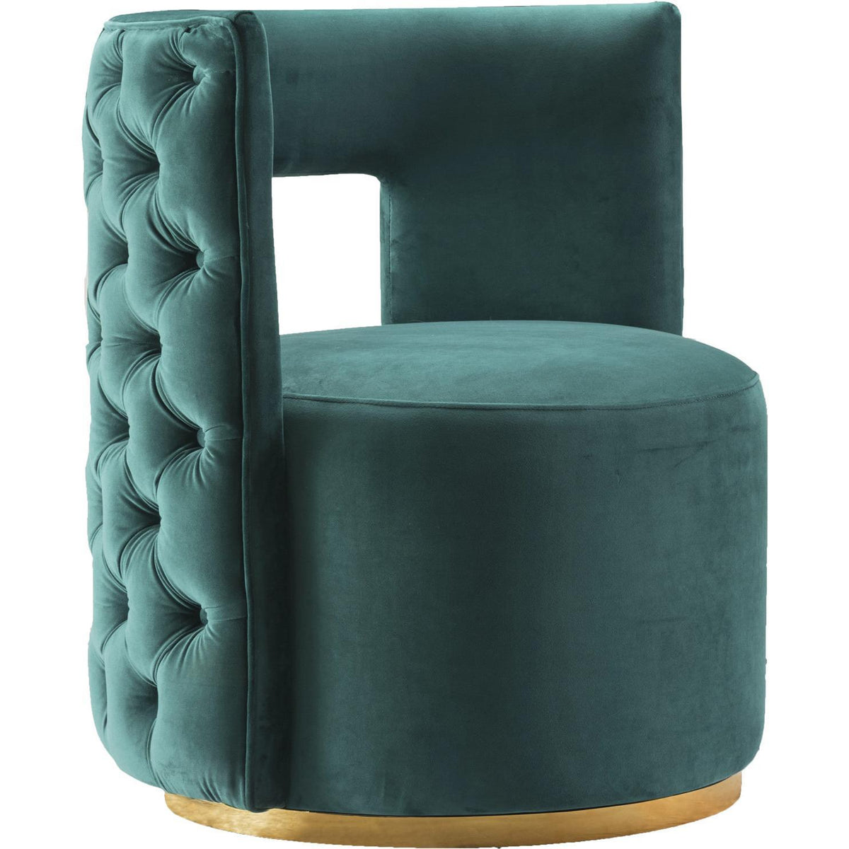 Meridian Furniture Theo Green Velvet Accent ChairMeridian Furniture - Accent Chair - Minimal And Modern - 1