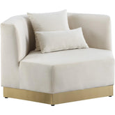 Meridian Furniture Marquis Cream Velvet ChairMeridian Furniture - Chair - Minimal And Modern - 1