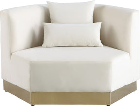 Meridian Furniture Marquis Cream Velvet Chair