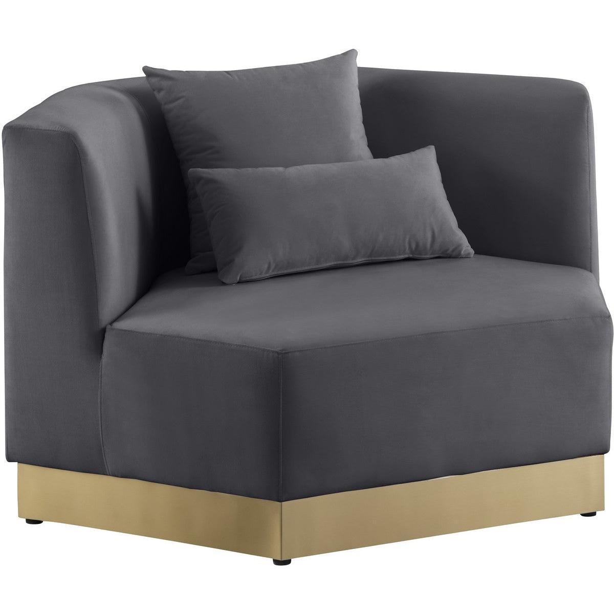 Meridian Furniture Marquis Grey Velvet ChairMeridian Furniture - Chair - Minimal And Modern - 1