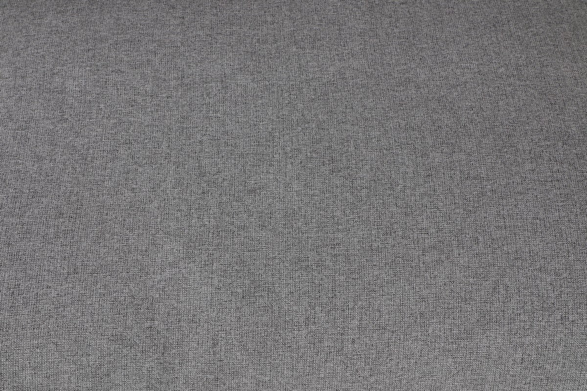 Meridian Furniture Serene Grey Linen Fabric Deluxe Cloud Ottoman