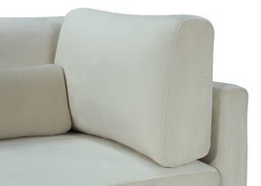Meridian Furniture Julia Cream Velvet Modular Sofa (4 Boxes)