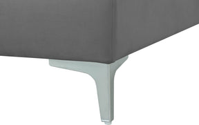 Meridian Furniture Julia Grey Velvet Modular Sectional (5 Boxes)
