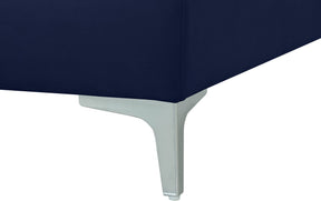 Meridian Furniture Julia Navy Velvet Modular Sectional (5 Boxes)