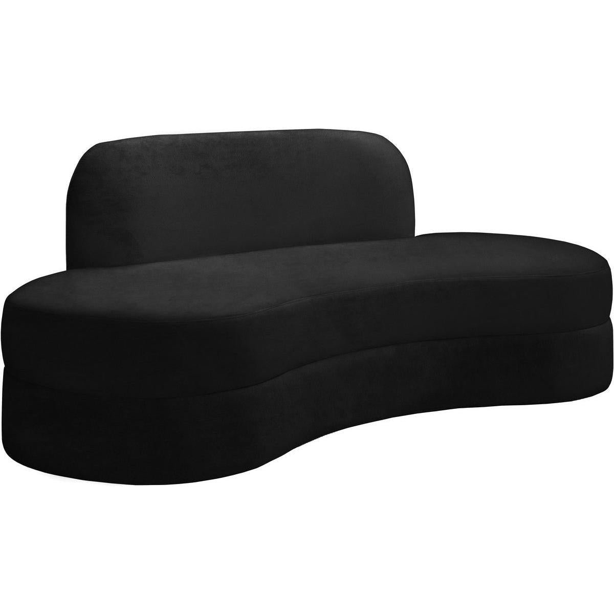 Meridian Furniture Mitzy Black Velvet SofaMeridian Furniture - Sofa - Minimal And Modern - 1