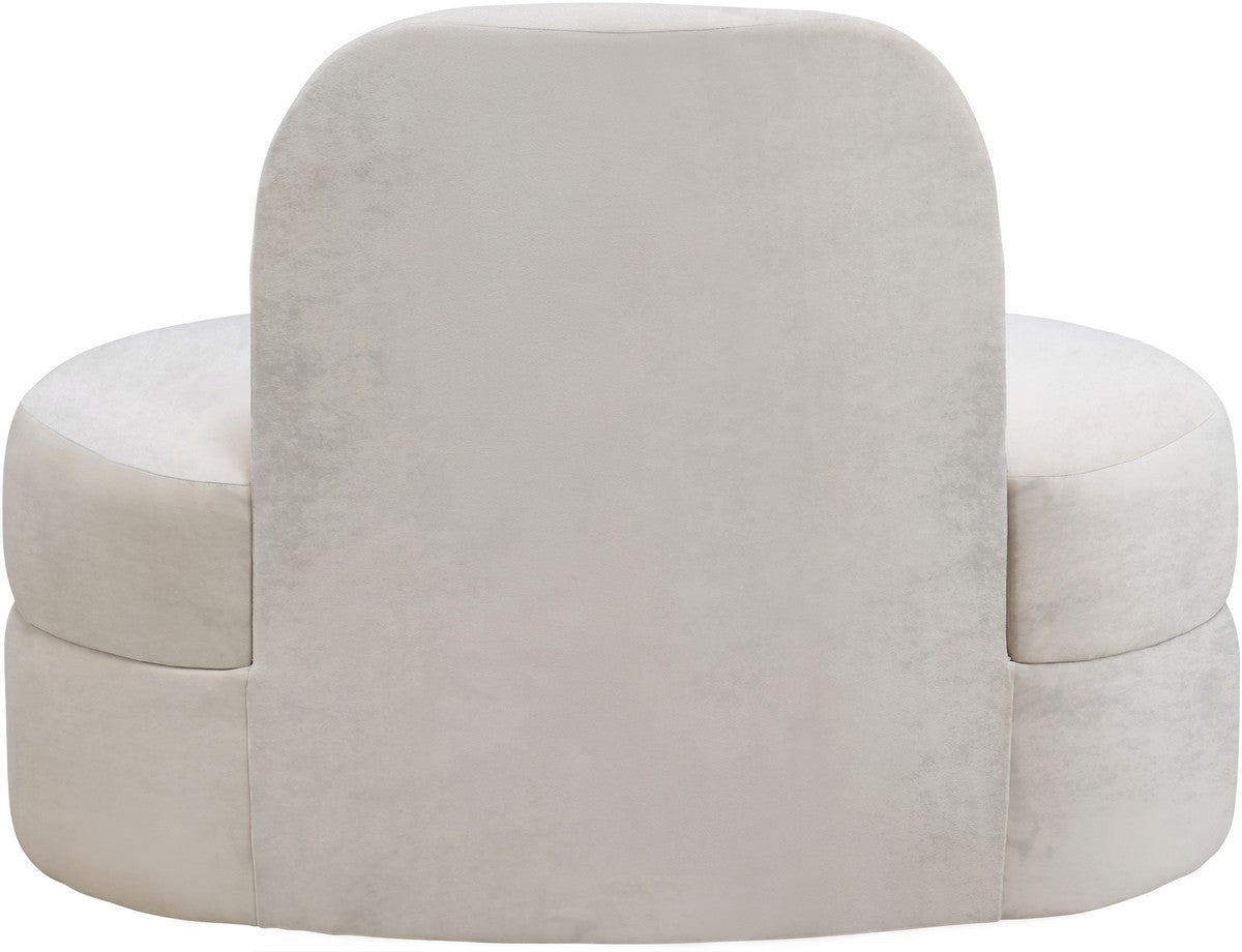 Meridian Furniture Mitzy Cream Velvet Chair
