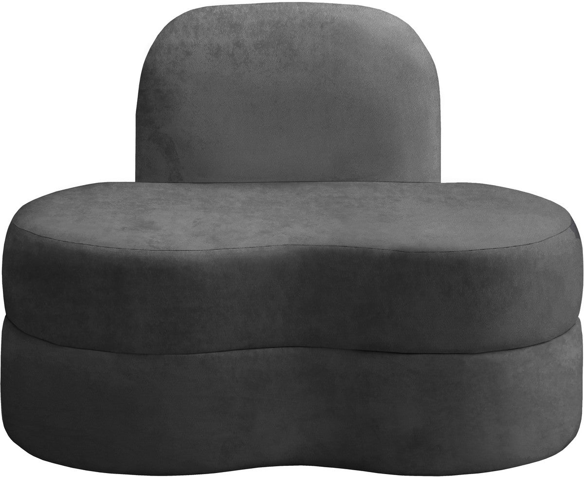 Meridian Furniture Mitzy Grey Velvet Chair