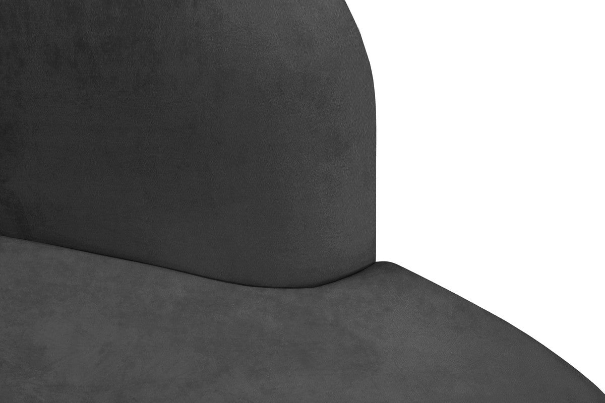 Meridian Furniture Mitzy Grey Velvet Chair