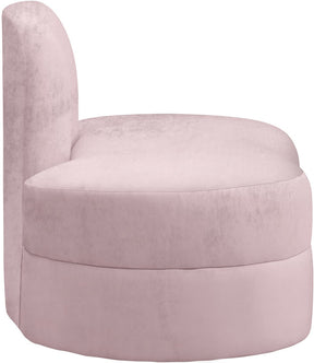Meridian Furniture Mitzy Pink Velvet Chair