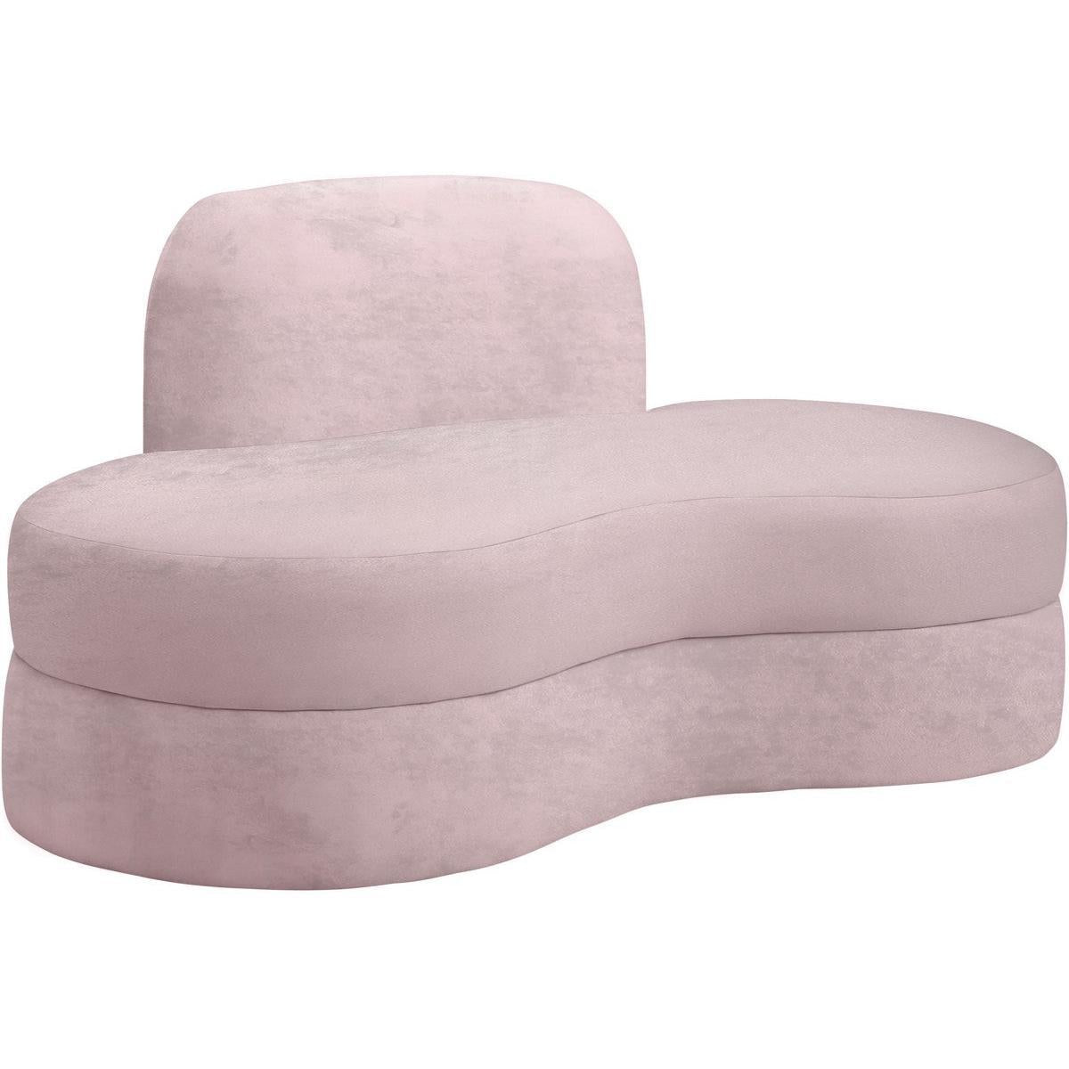 Meridian Furniture Mitzy Pink Velvet LoveseatMeridian Furniture - Loveseat - Minimal And Modern - 1