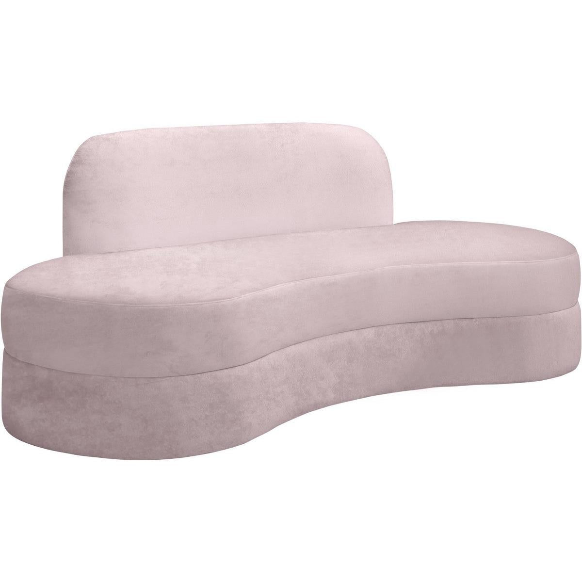 Meridian Furniture Mitzy Pink Velvet SofaMeridian Furniture - Sofa - Minimal And Modern - 1