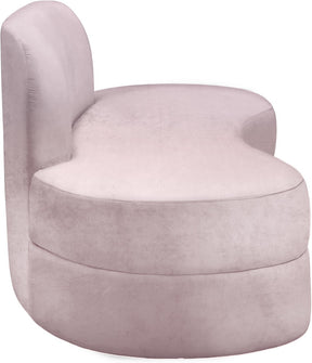 Meridian Furniture Mitzy Pink Velvet Sofa