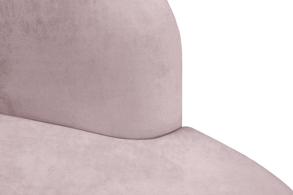 Meridian Furniture Mitzy Pink Velvet Sofa
